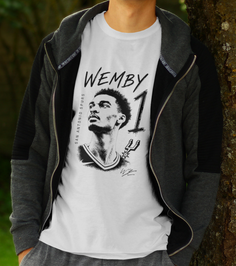 Wemby 1 Victor Wembanyama San Antonio Spurs Star T-Shirt
