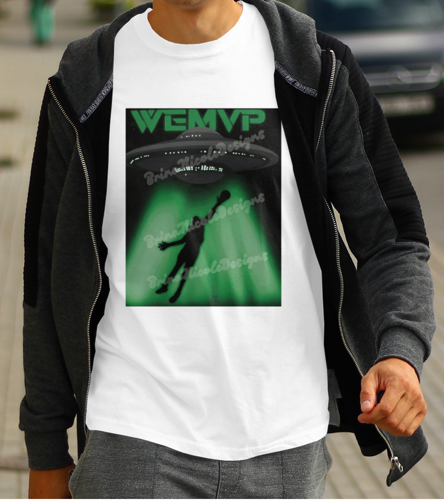 WEMVP Wemby Alien UFO San Antonio Spurs Basketball NBA 2026 T-Shirt