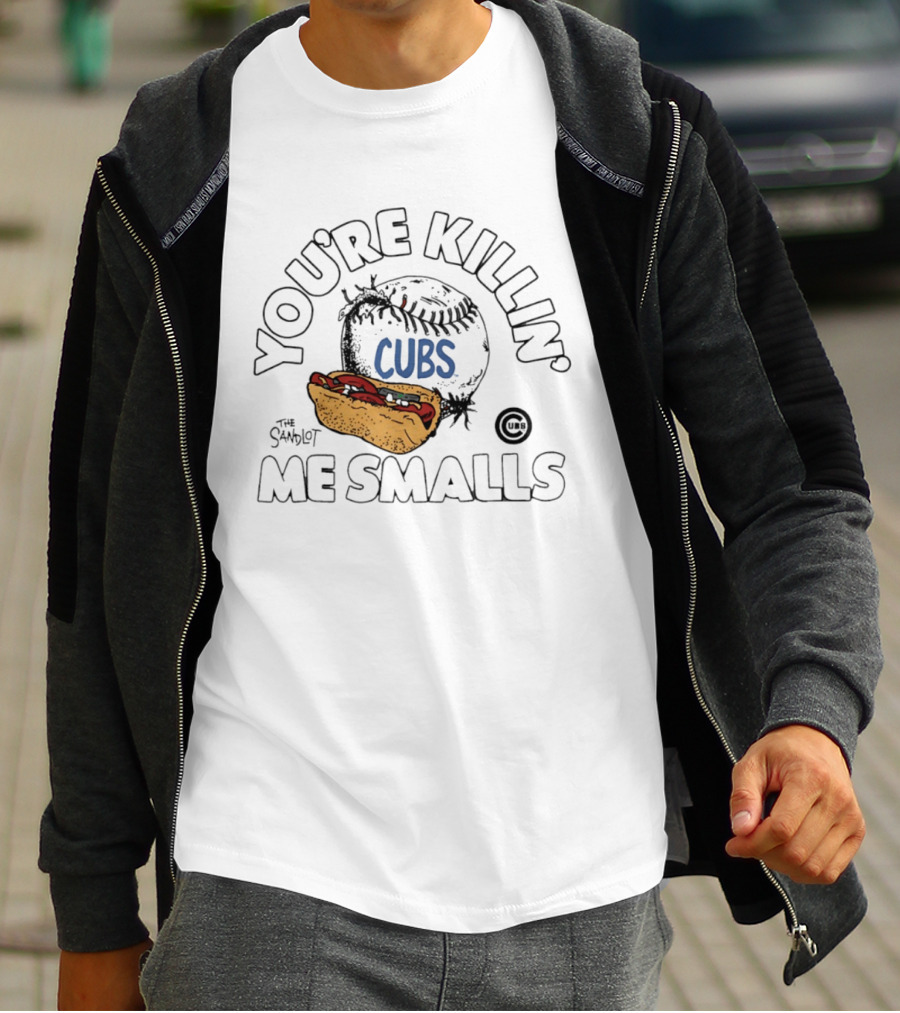 Chicago Cubs The Sandlot You're Killin' Me Smalls Baseball Hot Dog T-Shirt