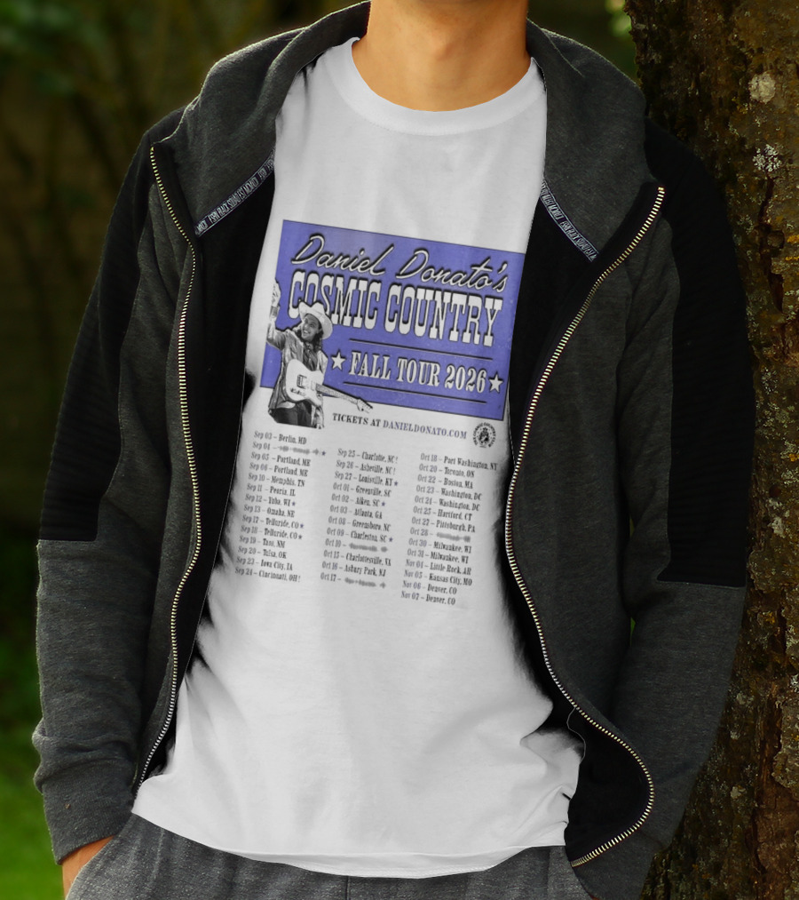 Daniel Donato Cosmic Country Fall Tour 2026 With Tour Dates T-Shirt