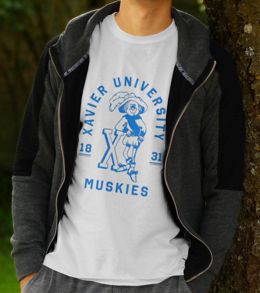 Xavier University Muskies Blue Blob 1831 T-Shirt
