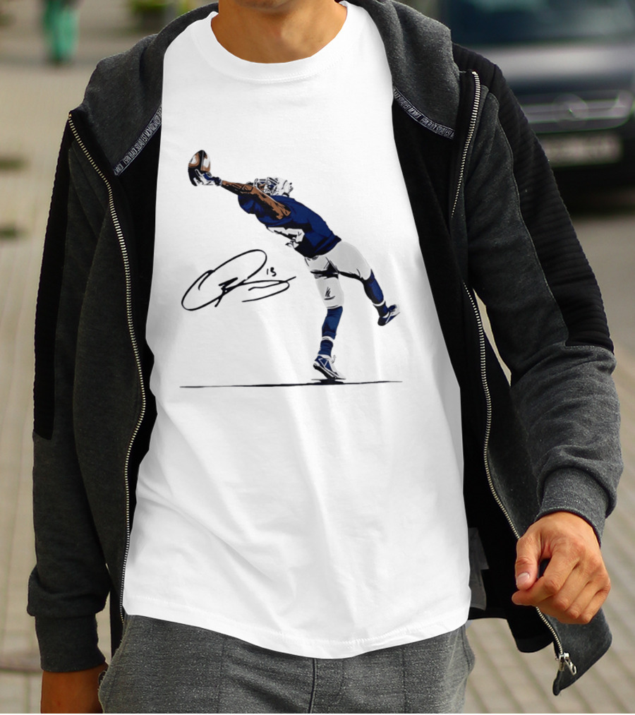 The Catch Odell Beckham Jr. Signature New York Giants Football Moment T-Shirt