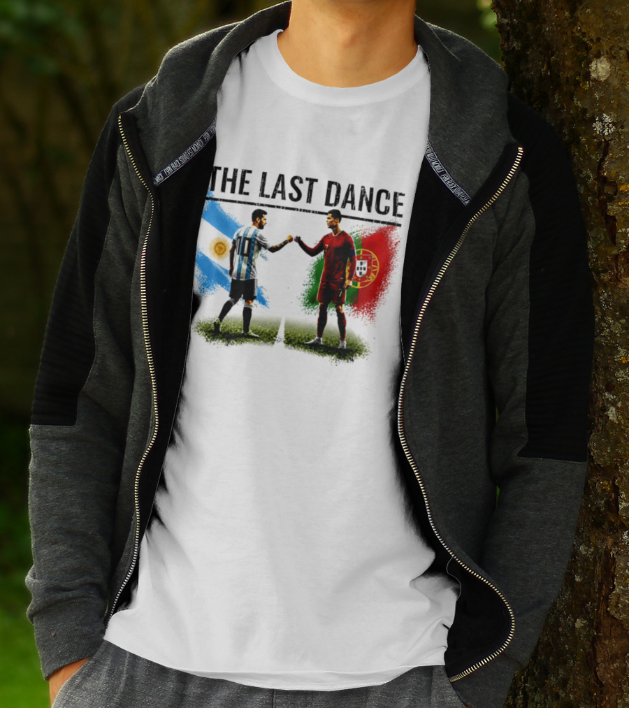 The Last Dance Messi Ronaldo Argentina Portugal Football Rivalry T-Shirt