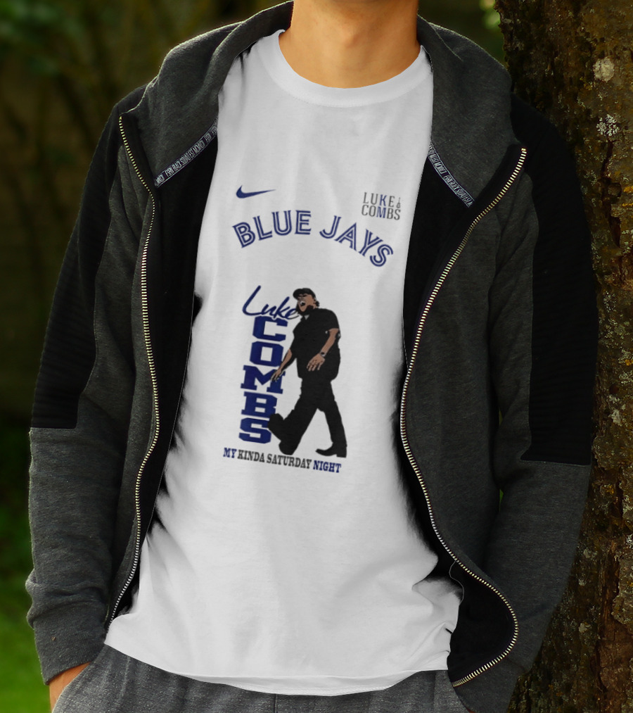 Luke Combs Blue Jays Nike My Kinda Saturday Night T-Shirt