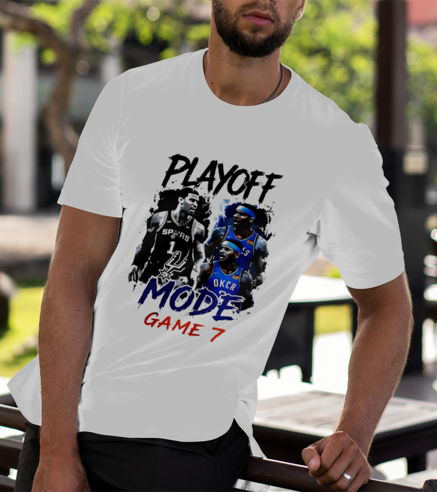 Playoff Mode Game 7 Victor Wembanyama San Antonio Spurs Vs Shai Gilgeous Alexander Oklahoma City Thunder T-Shirt