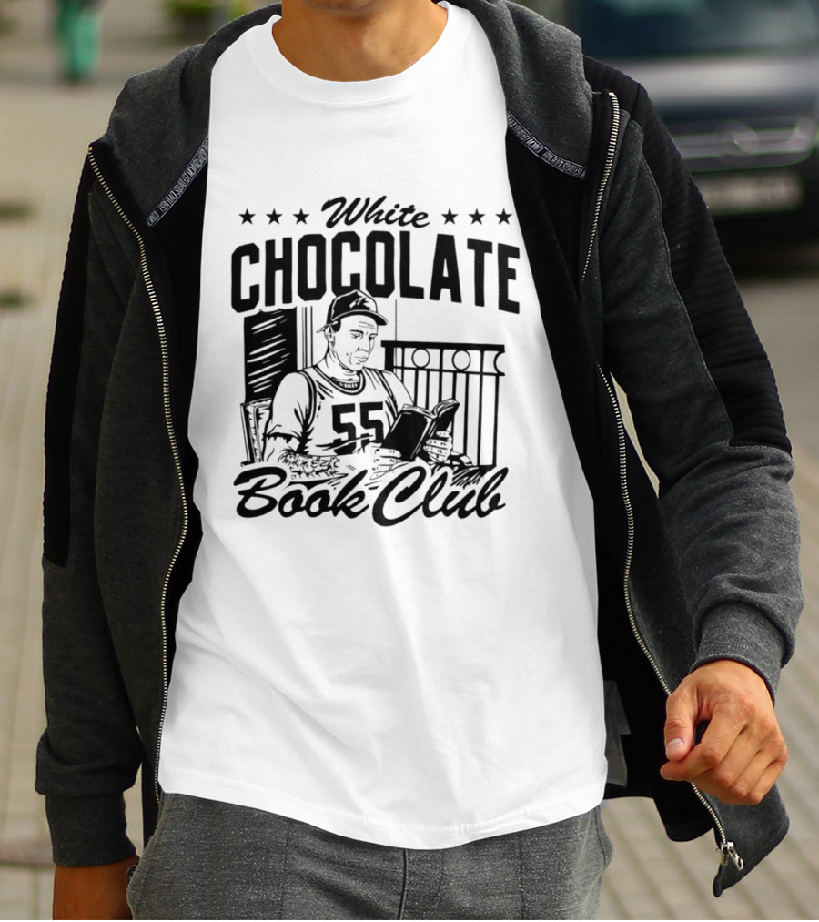 White Chocolate Book Club 55 Star Jersey Reader T-Shirt