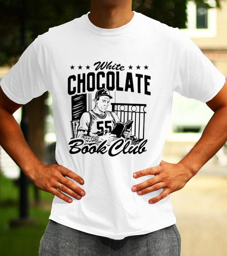 White Chocolate Book Club 55 Star Jersey Reader T-Shirt