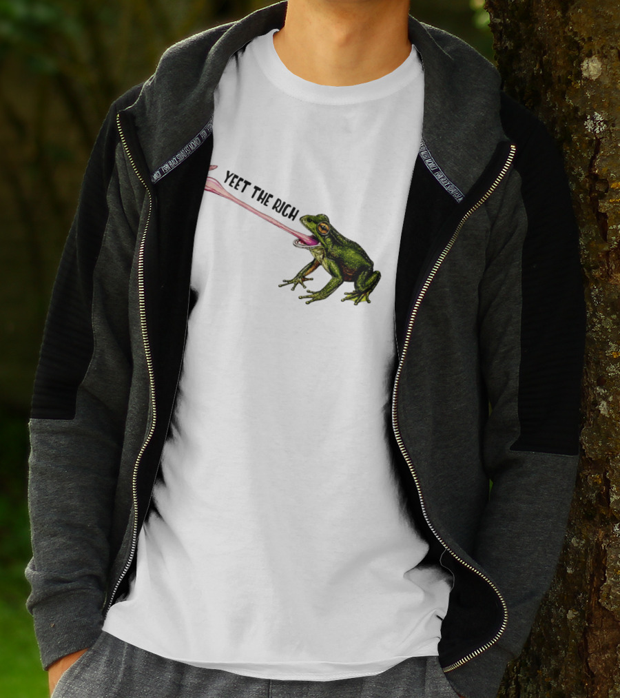 Yeet The Rich Frog With Fly Tongue Capture T-Shirt