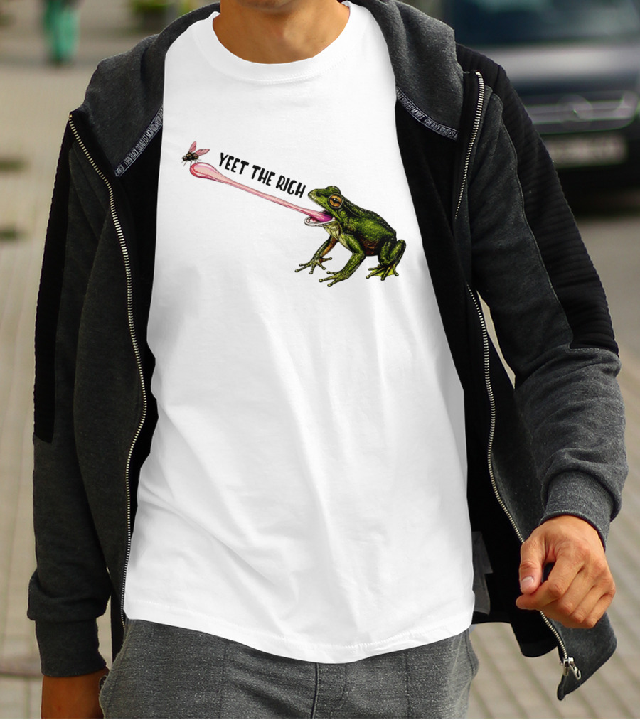 Yeet The Rich Frog With Fly Tongue Capture T-Shirt