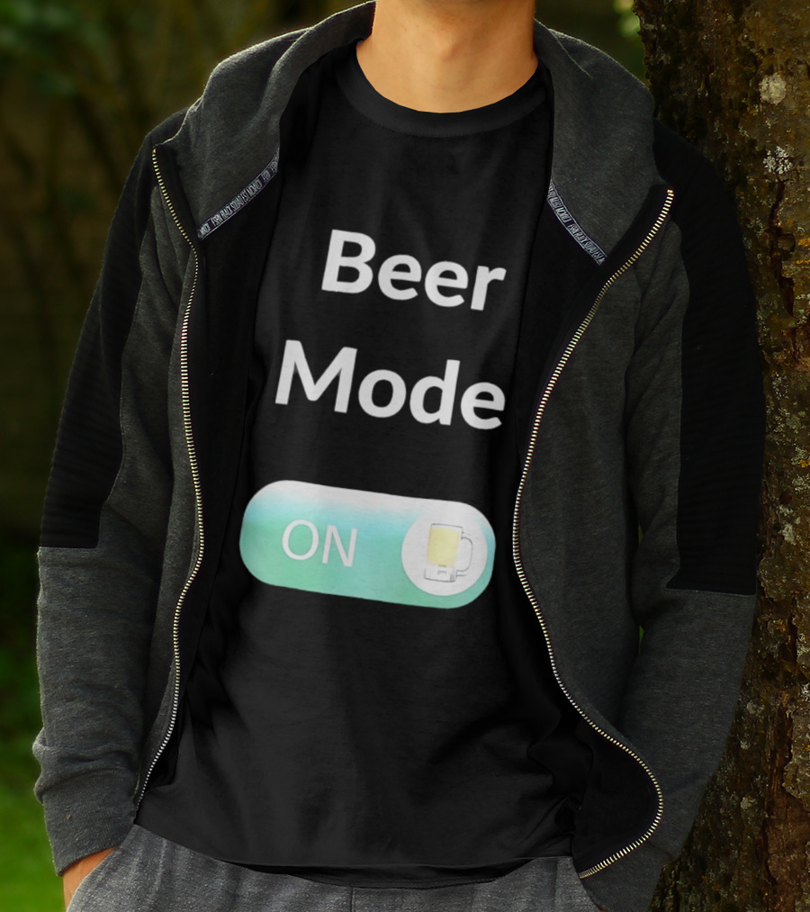 Beer Mode On Switch With Beer Glass T-Shirt