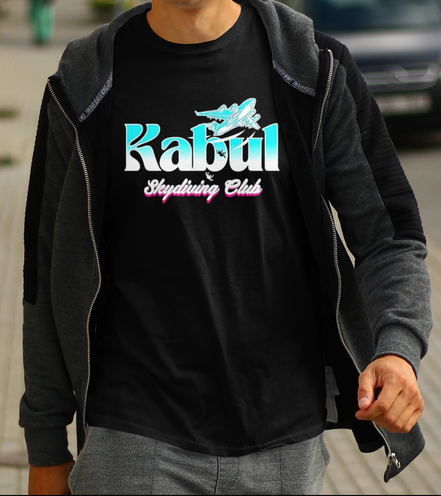 Kabul Skydiving Club Airplane Adventure T-Shirt