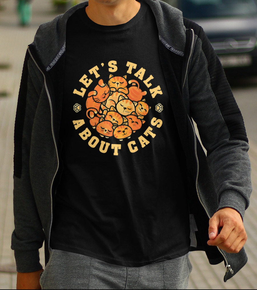 Let's Talk About Cats Cute Orange Tabby Kittens T-Shirt