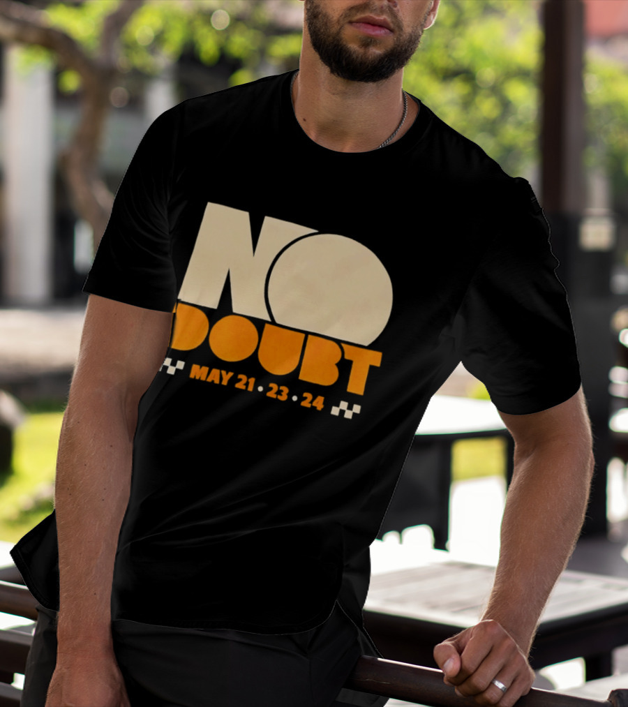 No Doubt Tour May 21 23 24 Checkered T-Shirt
