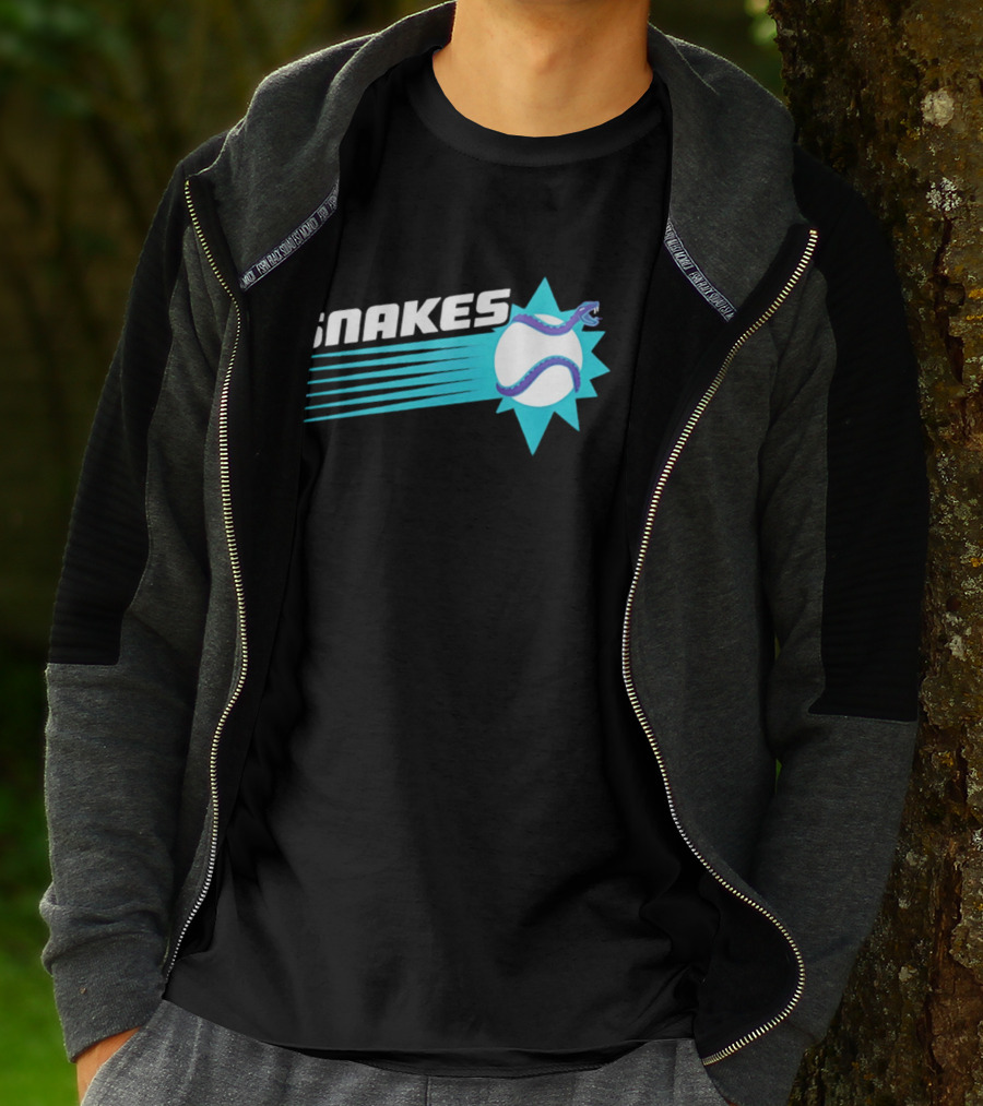 Arizona Snakes Baseball Team Serpentine T-Shirt