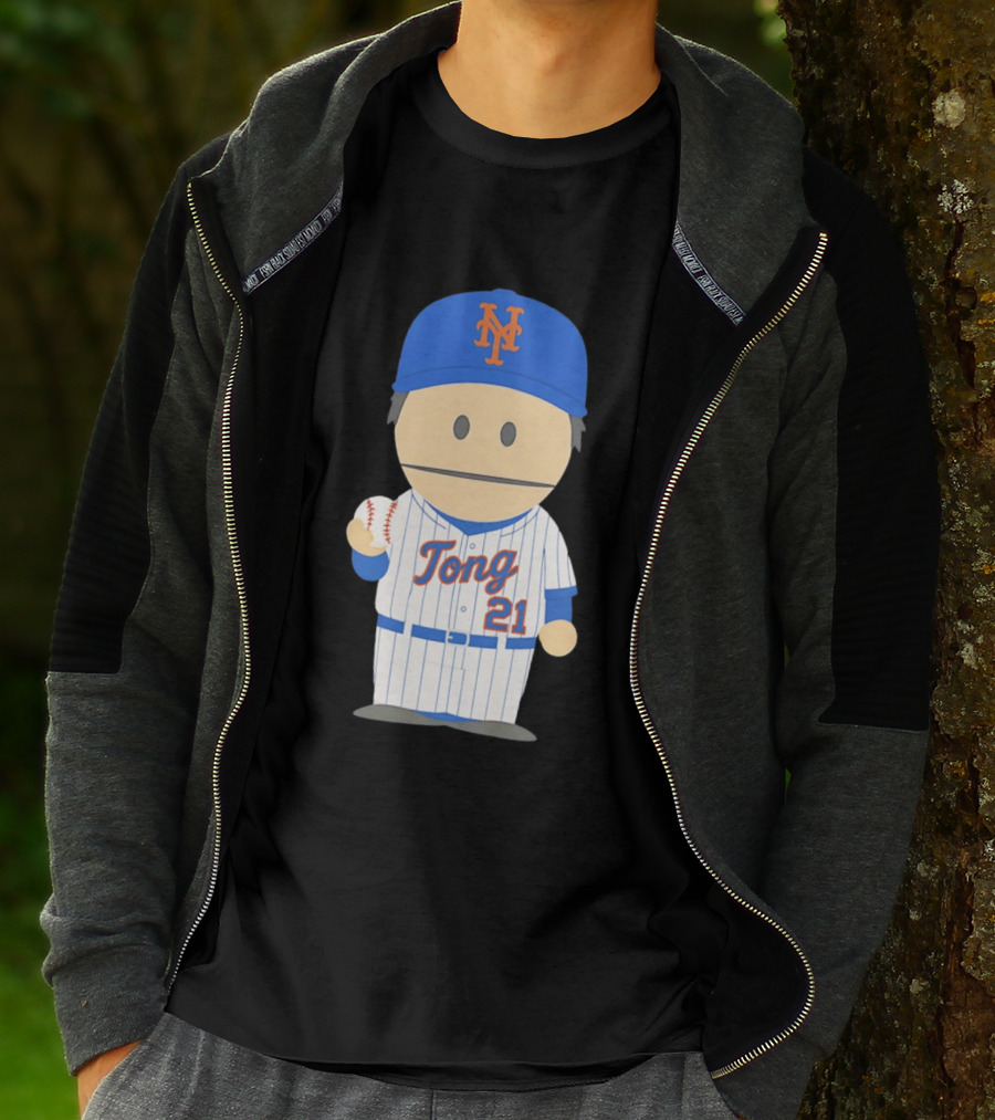 New York Mets Jonah Tong Canadian Canon 21 Baseball T-Shirt
