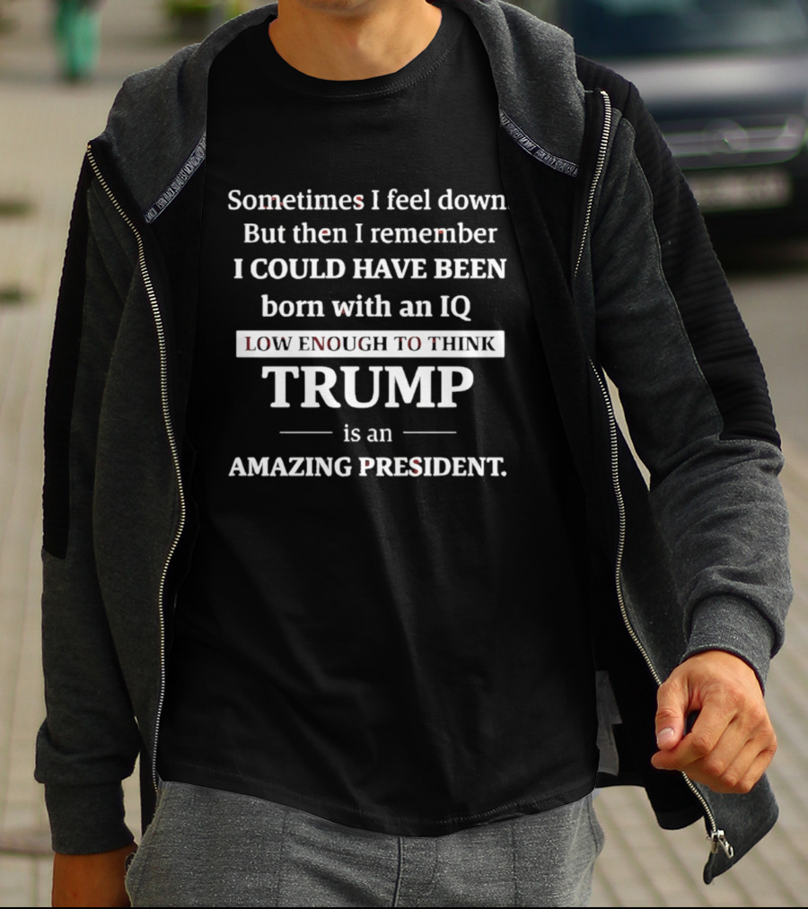 IQ Low Enough To Think Trump Is Amazing President T-Shirt