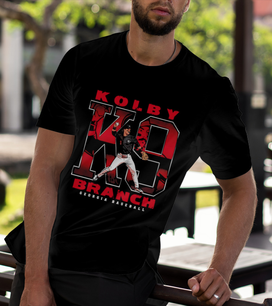Kolby Branch K9 Georgia Baseball Player T-Shirt