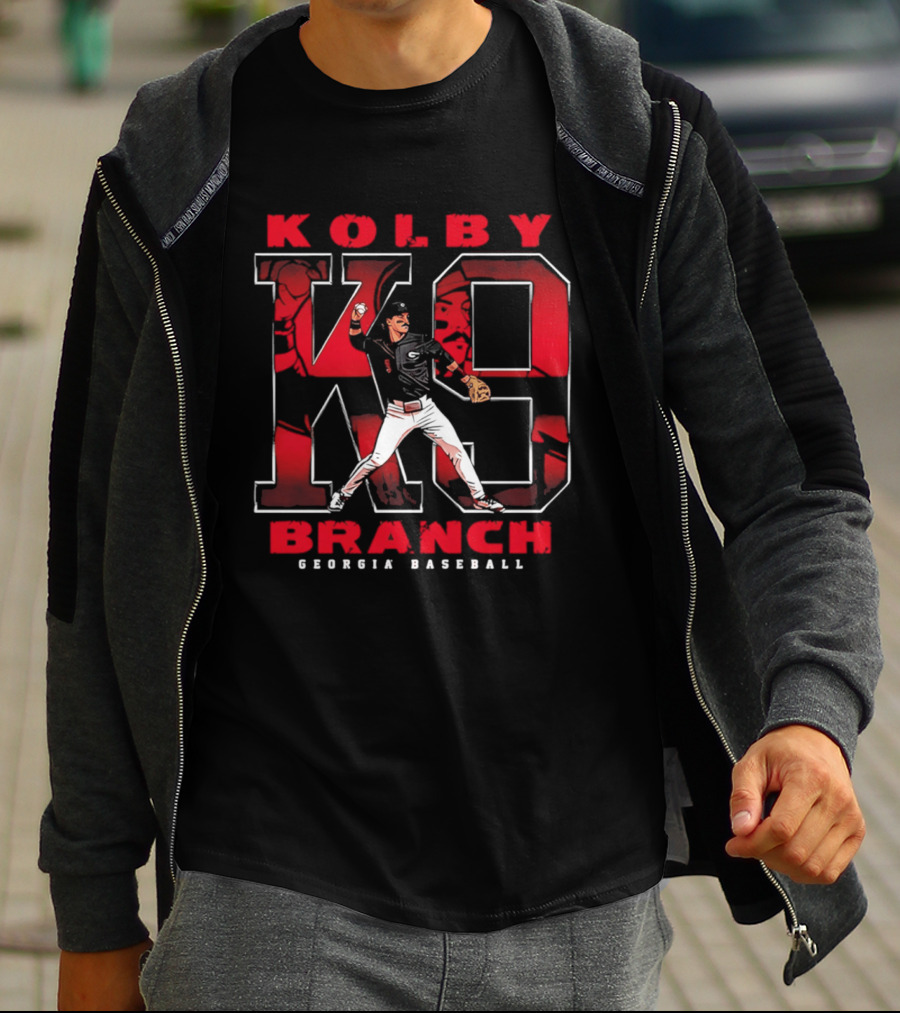 Kolby Branch K9 Georgia Baseball Player T-Shirt