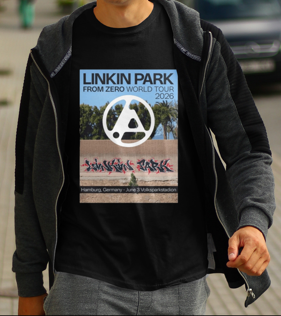 Linkin Park From Zero World Tour 2026 Hamburg Germany June 3 Volksparkstadion T-Shirt