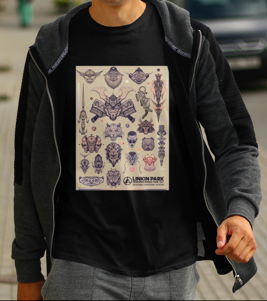 Linkin Park From Zero 2026 World Tour June 28 Werchter Parklife Belgium By Jose Mertz T-Shirt