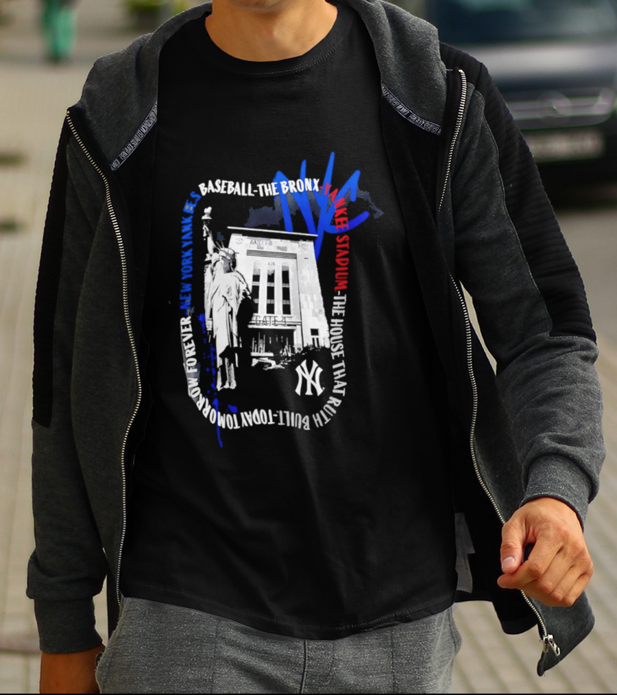 New York Yankees Baseball NYC The Bronx Yankee Stadium The House That Ruth Built T-Shirt