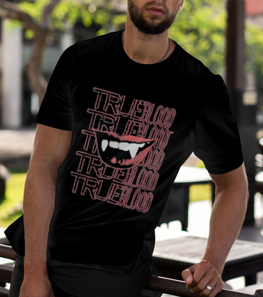 True Blood Vampire Fangs High Waisted Style Collection T-Shirt