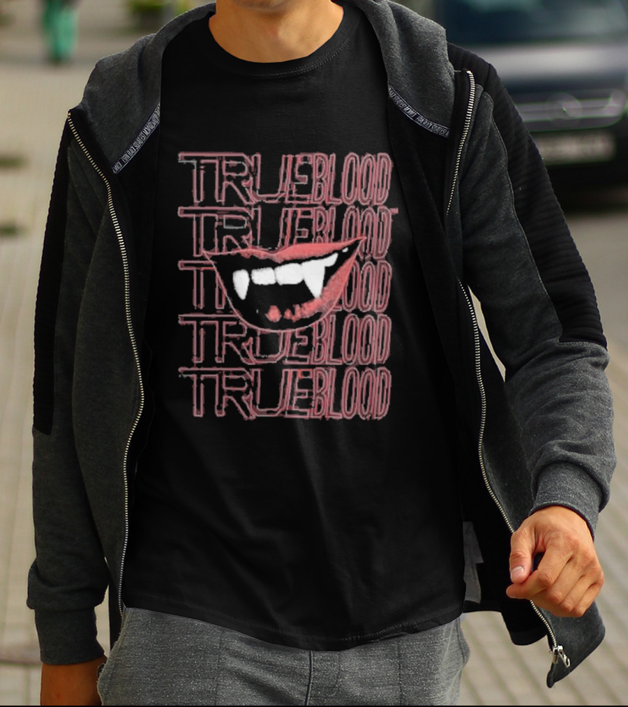True Blood Vampire Fangs High Waisted Style Collection T-Shirt