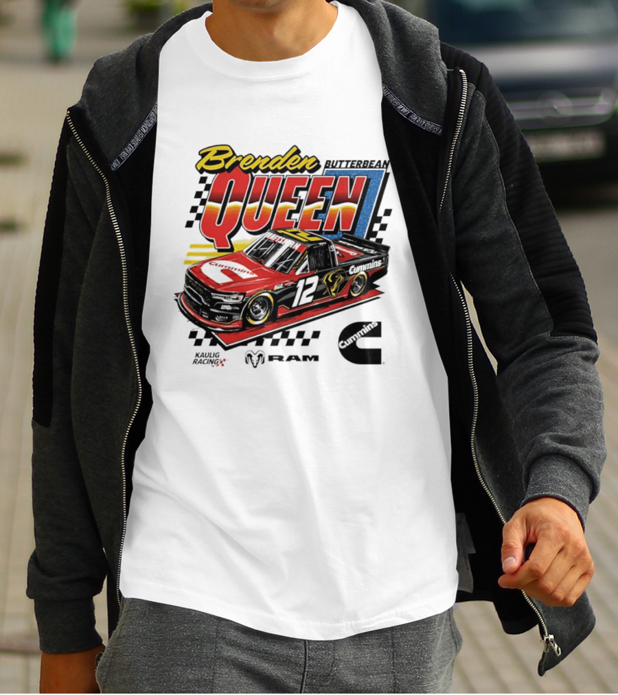 Brenden Queen Butterbean Kaulig Racing Craftsman Cummins Truck 12 RAM T-Shirt