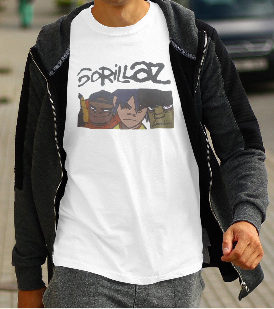 Gorillaz Band Members 2D Russel Hobbs Noodle Murdoc Niccals T-Shirt