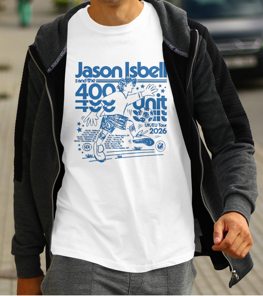 Jason Isbell 400 Unit Live June 2026 Southeastern Records UK EU Tour T-Shirt
