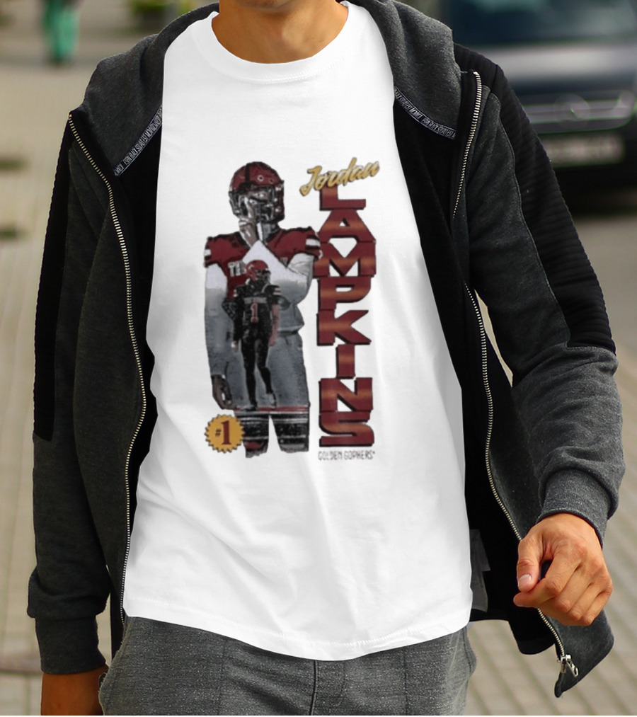 Jordan Lampkins 1 Minnesota Golden Gophers Football Player T-Shirt