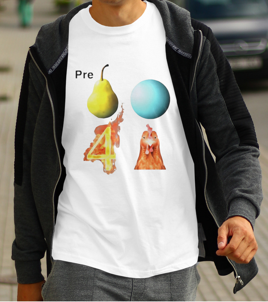 Pre Pear Blue Egg Fire 4 Chicken T-Shirt