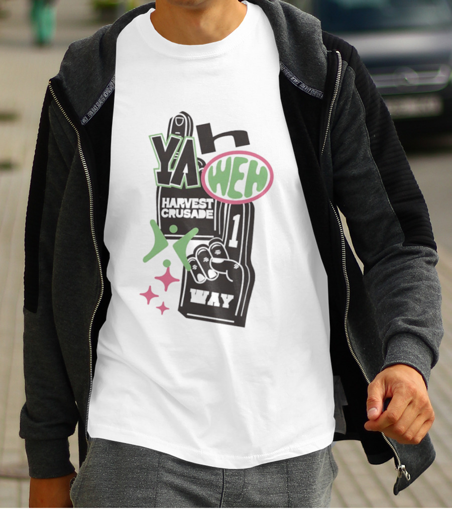 Yahweh Foam Finger Harvest Crusade One Way T-Shirt