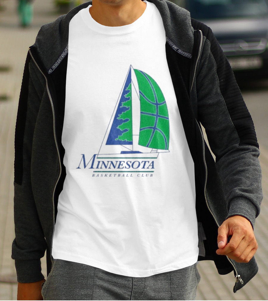 Minnesota Basketball Club Sailing Boat And Hoop T-Shirt