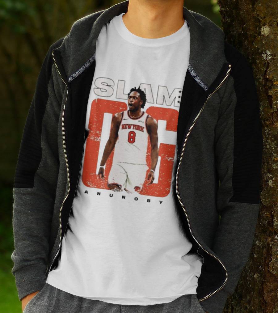 SLAM New York Knicks OG Anunoby NBA Basketball 8 T-Shirt