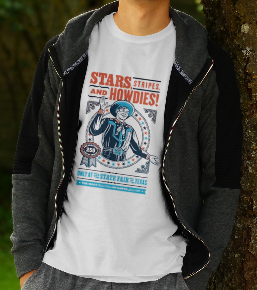 Stars Stripes And Midways State Fair Of Texas 2026 250 Big Tex Circle T-Shirt