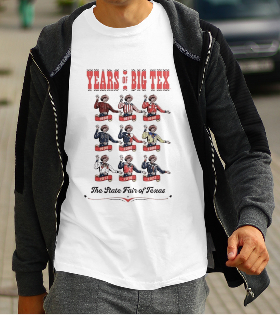 Years Of Big Tex The State Fair Of Texas T-Shirt
