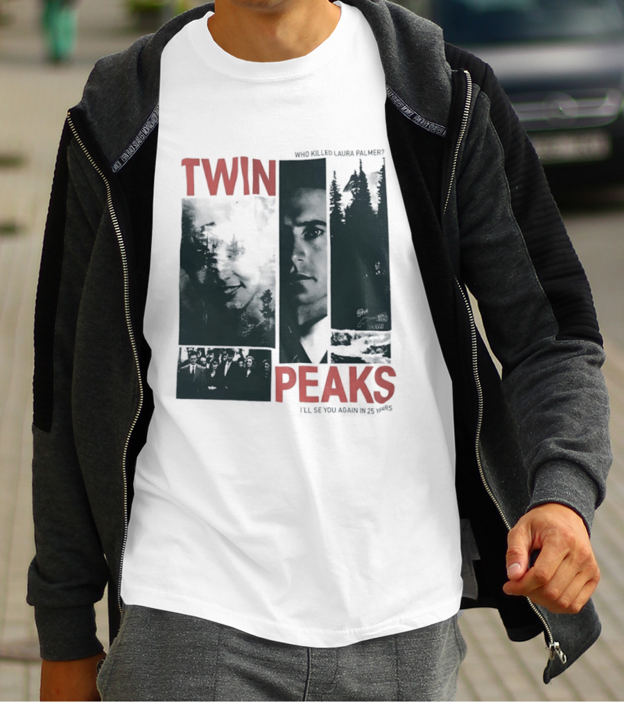 Twin Peaks Laura Palmer Dale Cooper Who Killed Laura Palmer I'll See You Again T-Shirt
