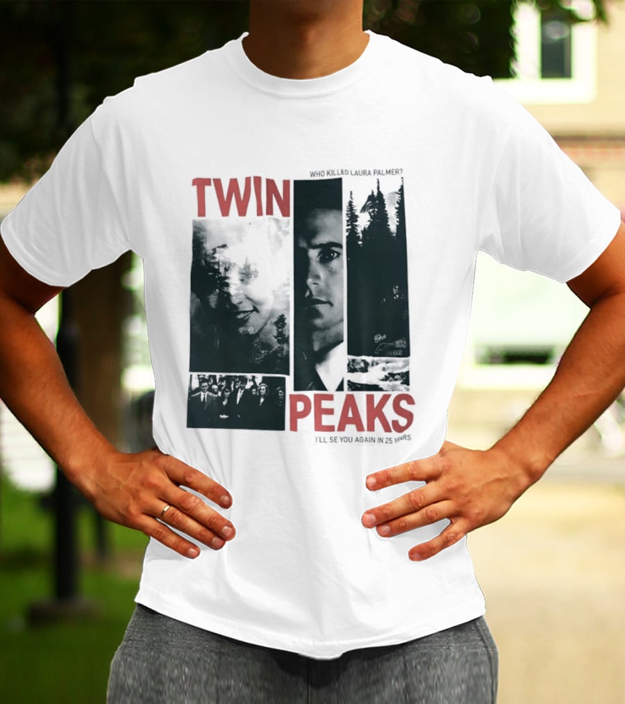 Twin Peaks Laura Palmer Dale Cooper Who Killed Laura Palmer I'll See You Again T-Shirt