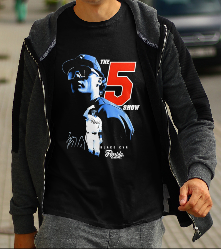 Blake Cyr The 5 Show Florida Baseball T-Shirt