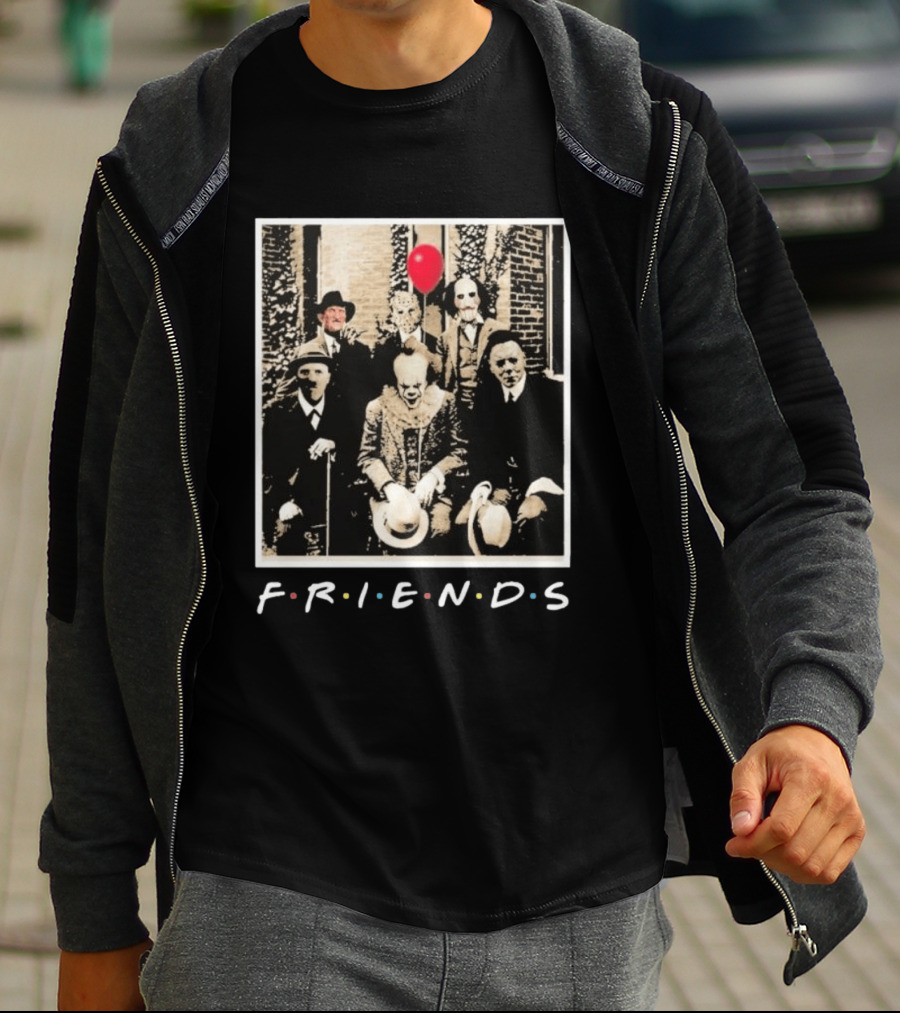 FRIENDS Original Horror Characters With Balloon Theme 2026 T-Shirt