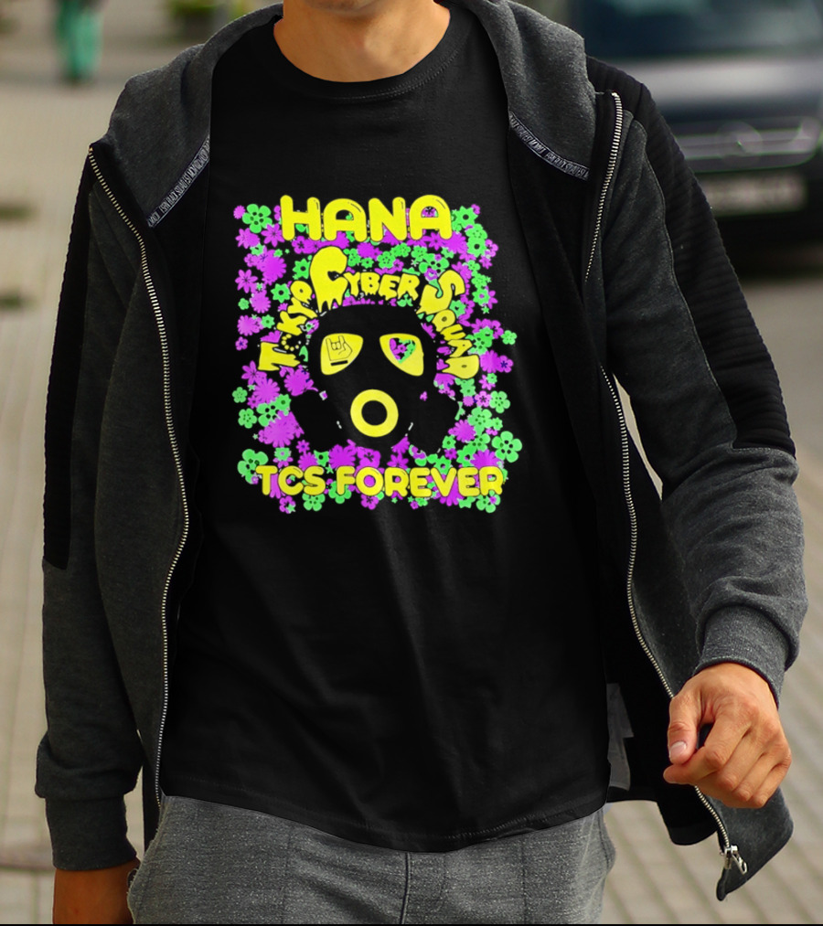 Hana Tokyo Cyber Squad TCS Forever Vibrant Flower Power T-Shirt