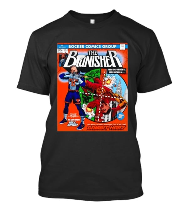 Bocker Comics Group The Brunisher Kill Spida Gambit Hart T-Shirt