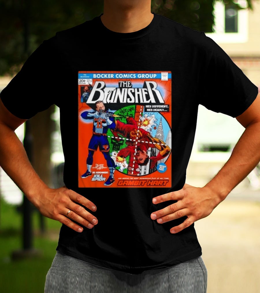 Bocker Comics Group The Brunisher Kill Spida Gambit Hart T-Shirt