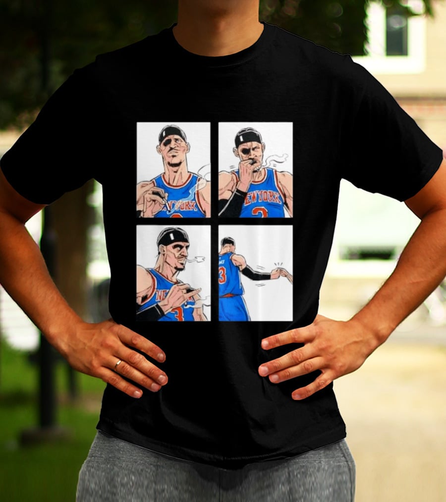 New York Knicks Number 3 Smoking Gesture Josh Hart Moment T-Shirt