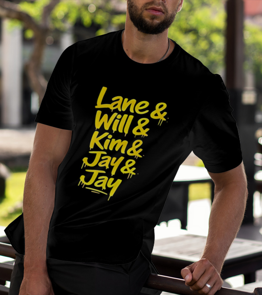 Lane Will Kim Jay Jay Graffiti Style Names T-Shirt