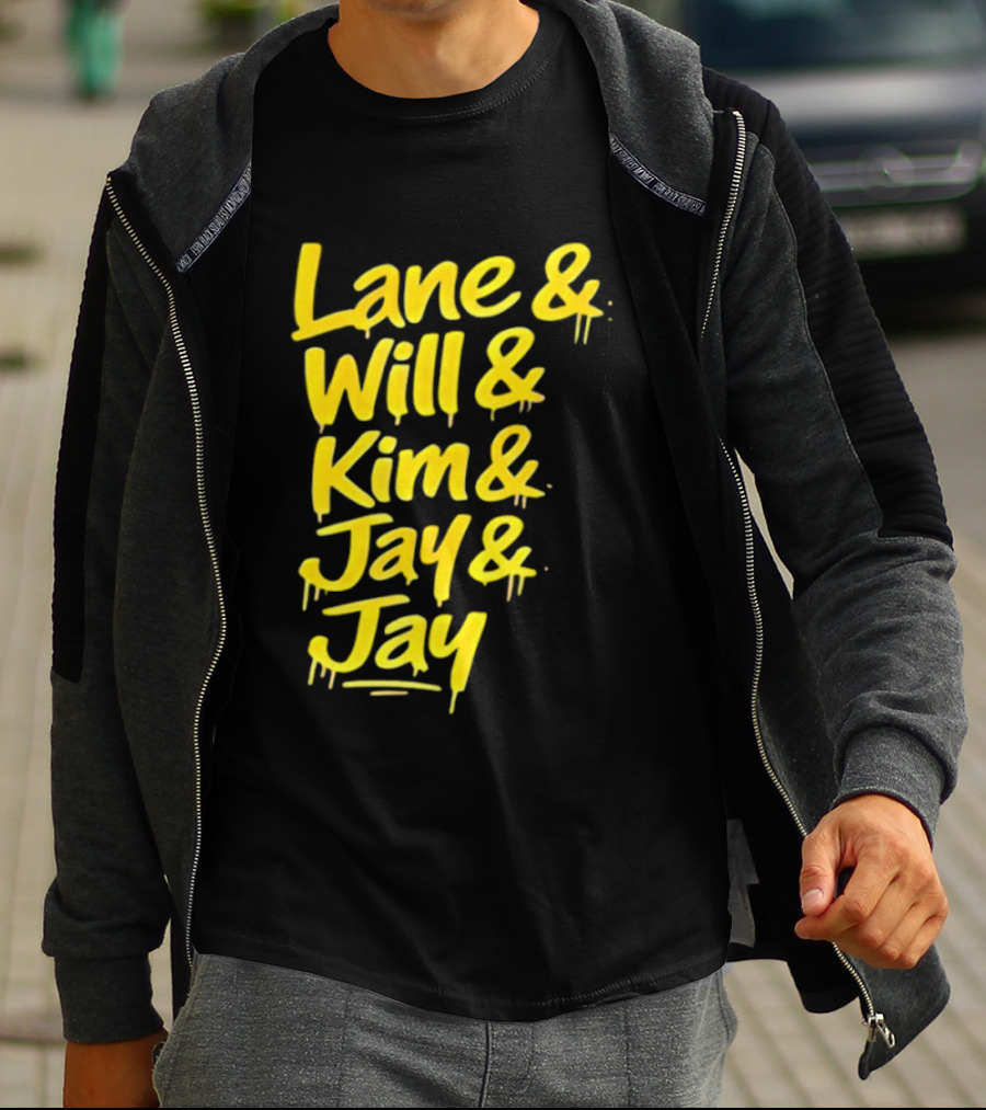 Lane Will Kim Jay Jay Graffiti Style Names T-Shirt