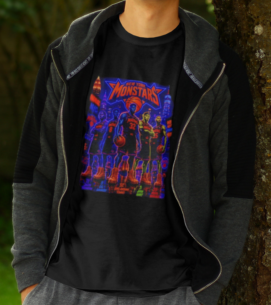 New York Monstars Space Jam Knicks Basketball T-Shirt