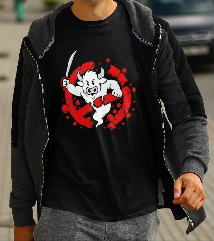 Buffalo Ghostbusters Crossed Out Ghost Red Circle T-Shirt