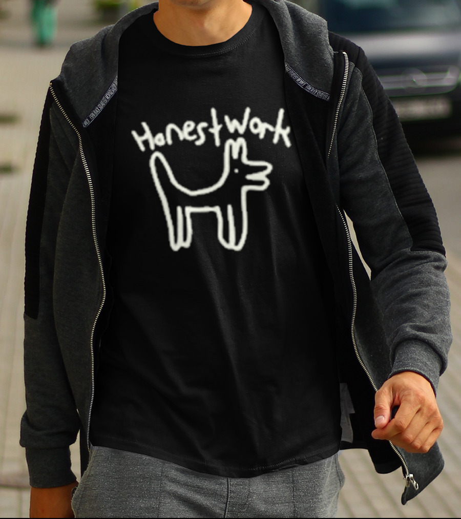 Sonreal Honest Work Dog Drawing Knew It All Along T-Shirt